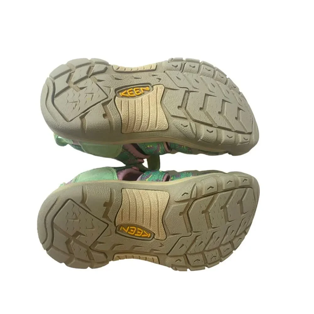 2 Keen Girl's Newport Closed Toe Sandals Green Purple